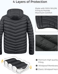 High Quality Customized Winter Bubble <b>Jacket</b> for Men Custom Logo OEM Printed Street Wear <b>Puffer</b> <b>Jacket</b> For Online Sale - Product Image 5