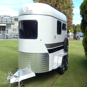 Remorque et porte-chevaux pour 2 chevaux de type Warmblood, modèle West Sierra, idéale pour camping-car, norme européenne – Meilleur prix - Product Image 1
