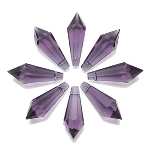 Prisma di Cristallo per Lampadario, Pendente in Cristallo Multicolore Sfaccettato, Punta in Vetro da 38mm, Ricambio per Illuminazione - Product Image 4