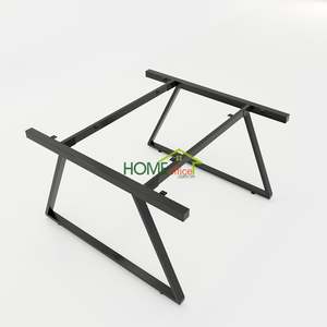 Bureau contemporain Concept II Trapeze II 120x120, assemblage en 2 parties, pieds ergonomiques, mélamine, bois moderne pour bureau HBTH014 - Product Image 4