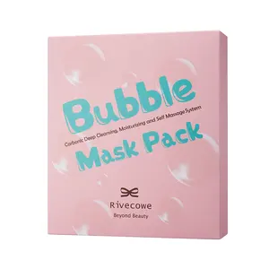 [J International] High Quality Face Pack Rivecowe Bubble Mask Pack 13ml Pore Cleansing Sebum Removal Hydration