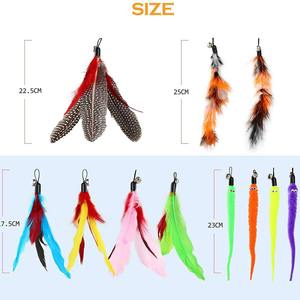 12 PCS Jouet rétractable pour <span class=keywords><strong>chat</strong></span> Cloches Funny Interactive Indoor Exercise avec peluche Colorful Baby Kitten Catcher pour le soulagement du stress - Product Image 4