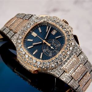 High Quality VVS Moissanite Diamond Watch for <b>Men</b> Luxury Automatic Mechanical <b>Bracelet</b> Pass Test Diamond Watch Hip Hop Style - Product Image 5