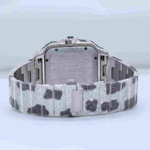 Reloj Mecánico de Lujo Personalizado de Estilo Hip Hop, Hecho a Mano en Acero Inoxidable con Diamantes Cultivados en Laboratorio con Claridad VVS, Superventas - Product Image 4