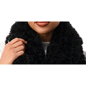 Marcus Adler Women's Ultra Soft Infinity Scarf Ombre Faux Fur in Black Regular Size - Product Image 2