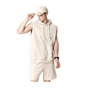 Tendance Ensemble Short à Capuche Personnalisé Couleur Unie Survêtement À La Mode Taille XL Sublimation Imprimé Techniques Style Décontracté Sportswear - Product Image 5