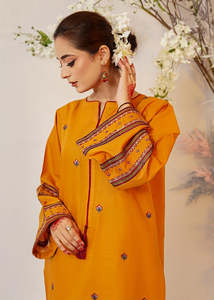 ชุดเดรสสไตล์ pakistani แบบ3ชิ้น, ชุดลำลองสไตล์ pakistani kameez dupatta มีเลื่อมลูกไม้และกระดุม - Product Image 5