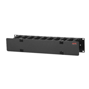 Per Schneider Electric AR8600A APC NetShelter 2U Copertura Laterale Singola 483x Nera, Gestore Cavi Orizzontale, Vassoi Portacavi - Product Image 1