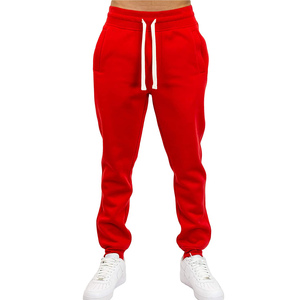 Nueva última moda OEM personalizado 100% algodón Jogger pantalones Streetwear Jogger pantalones Color rojo Jogger pantalones hombres - Product Image 1