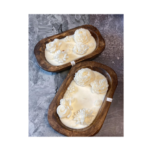 Tazón de masa de madera natural Portavelas Flores secas para tamaño personalizado precio barato venta caliente - Product Image 5