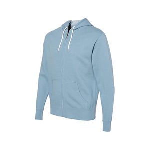 Sweat-shirts à capuche zippés pour hommes, style décontracté d'hiver, coupe régulière, manches régulières, couleur unie, personnalisables OEM, vente en gros - Product Image 3