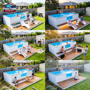 Quick Setup Commercial Above Ground Pool with Safety Ladder and Pump Prefabricated Fiberglass Swimming Pool - Product Image 4