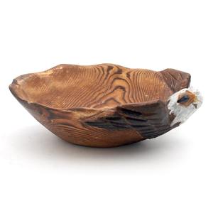 Elegante cuenco de madera hecho a mano para servir para fiesta, acabado natural, elegante mesa de comedor decorativa y regalo para el salón - Product Image 4