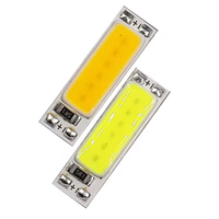 Puce LED COB 25x7mm 1W, source lumineuse miniature, ampoule LED 3V 3.7V, blanc chaud et blanc froid 3000K 6000K pour lampe de travail, signalisation, éclairage DIY