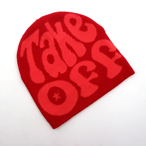 Gorro de Punto Jacquard Estilo Vintage Más Vendido, Gorros de Invierno 100% Algodón, Transpirables, Impermeables, Ajustables, Servicios OEM/ODM - Product Image 3