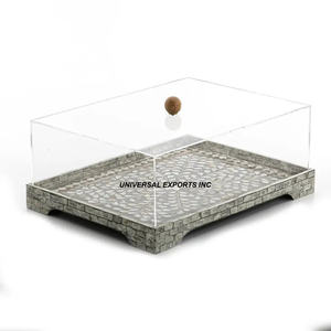 Bandeja de chocolate madre perla Bandeja de chocolate hecha a mano de calidad premium Bandeja de servicio nueva y elegante clásica - Product Image 3