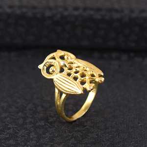 Manufacturers Hot Selling Boho Owl <b>Ring</b> Dainty Brass Jewelry Women 18K Gold Plated Animal <b>Statement</b> <b>Ring</b> for Wholesale/OEM/ODM - Product Image 4