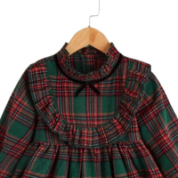 Vêtements pour bébé à carreaux, manches courtes, nouvelles robes à paillettes pour filles, robe de princesse pour filles, fête de Noël, haute qualité, ODM OEM