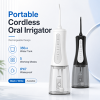 Hydropulseur Portable Sans Fil OEM 350ml Étanche IPX7 Rechargeable USB 5 Modes Contrôlé par Application pour Maison et Hôtel