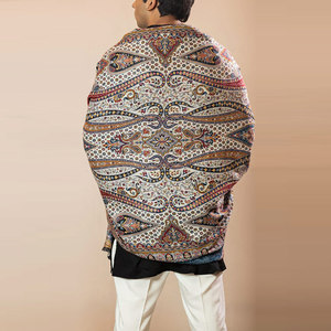 High Quality Eco-Friendly <b>Wool</b> <b>Shawl</b> for Men Customized Brand Winter Wear for Daily Use - Product Image 2