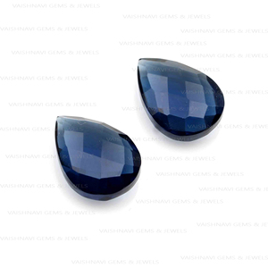 Haute qualité 10x14mm bleu Kyanite Quartz pendentif perles forme de poire Briolette à facettes calibrée en vrac pour la fabrication de fournitures - Product Image 1