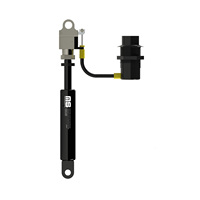 PBC23-500 Amortiguador de Gas Industrial con Control Remoto de Botón, Bloqueo por Resorte, Cable Bowden de 500 mm, Certificado ISO, Negro
