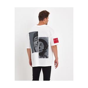 Modello Unisex modello con stampa CLOWN Oversize (taglio largo) 100% t-shirt in tessuto di cotone - Product Image 1