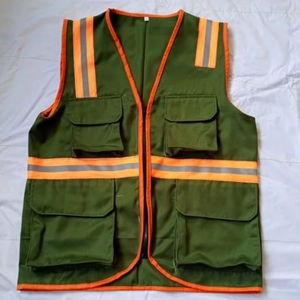 Chaleco DE TRABAJO vaquero personalizable con logotipo impermeable a prueba de viento de talla grande estilo informal para verano invierno ropa exterior decoración con botones - Product Image 1