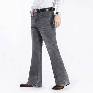 Top Selling Wholesale <b>Men</b> Straight <b>Jeans</b> Pant Summer Breathable Comfortable 100% Cotton Lightweight High Quality for Online Sale - Product Image 5