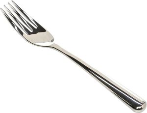 Fourchettes en acier inoxydable les plus vendues, plaquées argent, vaisselle de mariage, ensemble de fourchettes à fruits avec une extrémité plate épaisse - Product Image 3