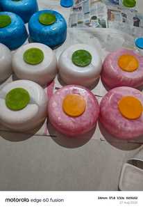 อีพ็อกซี่กลมเรซินทำมืออย่างสวยงามชามปลอดภัยสำหรับตกแต่งบ้านเล็กๆน้อยๆเทคนิคขัดมันสำหรับห้องครัวการเสิร์ฟซุปก๋วยเตี๋ยว - Product Image 3