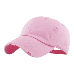 OEM nuevo diseño de alta calidad 6 paneles 100% algodón bordado Logo gorra de béisbol Unisex desgastado papá gorra con borde curvo - Product Image 4