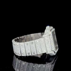 Nueva correa de moda de lujo de acero inoxidable para hombre, reloj de diseño Pindu Iced Out Vvs Moissanite Diamond, relojes mecánicos automáticos - Product Image 6