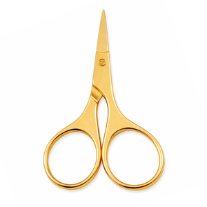 Tijeras para Cutículas de Acero Inoxidable Color Dorado de Alta Calidad para Manicura y Pedicura, Mango Ergonómico, Hoja Recta Afilada y Duradera - Product Image 1