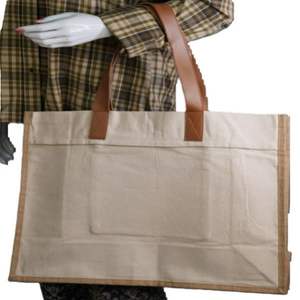 Bolsas de Compras Promocionales al por Mayor, 100% Algodón Orgánico Reciclable, Ligeras, Medianas, Ecológicas, Impresas con Serigrafía - Product Image 3