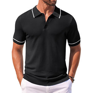 Camiseta de Golf Premium Personalizada para Hombre, Talla XL, Verano, Tejido Antiarrugas, Casual, Manga Corta, Poliéster/Algodón - Product Image 3
