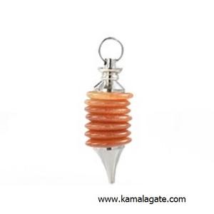 Vente en gros de pierres précieuses naturelles Lapiz Lazuli générateur d'énergie pendule de guérison pendentifs à breloques en métal pendentifs à la mode breloques - Product Image 2