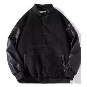 Services OME Veste Letterman pour hommes personnalisée Vestes Letterman à manches en cuir dernière conception pour hommes - Product Image 1