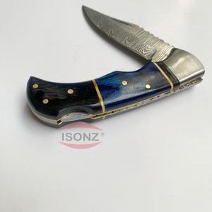 แคมป์ปิ้งแฮนด์เมดดามัสกัสมีดพับที่กําหนดเองจับ - Product Image 3