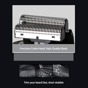 Afeitadora Eléctrica Recargable para Hombre con Triple Cuchilla Rotatoria, Inalámbrica, Resistente al Agua IPX7, Estuche de Viaje en Alemán - Product Image 5