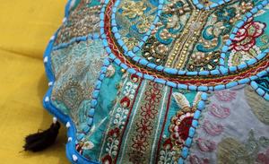 Cojín de meditación Masala Funda de almohada de piso | Asientos de piso indio - Product Image 3