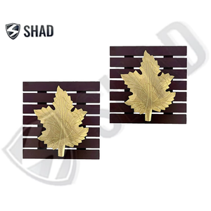 Ensemble de cadre marron artisanal en laiton classique en érable Art mural décoratif pour salon et décoration intérieure - Product Image 5