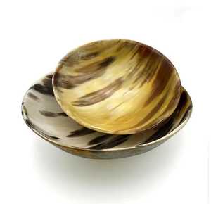 ชามสลัดเขาควายแบบคลาสสิกหรูหราทำด้วยมือออกแบบเองได้เป็นมิตรกับสิ่งแวดล้อม - Product Image 1