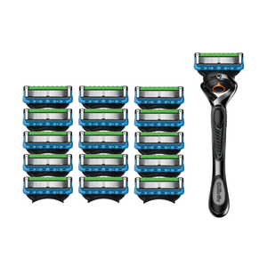 Maquinilla de Afeitar de Acero Inoxidable de 3 Hojas ProGlide - Kit Completo de Afeitado con 2 Mangos, 8 Cartuchos y Estuche de Viaje - Product Image 1