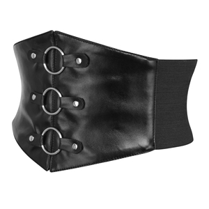 Đai steampunk Nâu! Với đẹp của nó thổ cẩm Faux Da Corset vành đai Tummy kiểm soát Slimming Body Shaper với trở lại hỗ trợ - Product Image 6