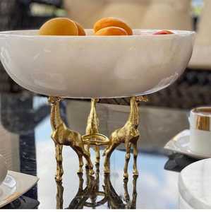 Table à manger centre de table bol à fruits décoratif en gros petit créatif noir luxe espace quantité minimaliste fête d'affaires - Product Image 4