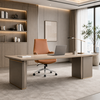 Chaise de bureau moderne en cuir Nappa, pivotante et inclinable, avec base en alliage d'aluminium pour espace de travail professionnel