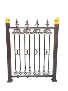 Maßgeschneidertes Gartentor aus Schmiedeeisen für den Außenbereich, Gitter und Metallzaun-Design aus chinesischer Herstellung - Product Image 4