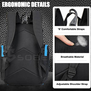 Nueva llegada Casual Cómoda Mochila de baloncesto Poliéster de calidad premium con función antirrobo USB - Product Image 5