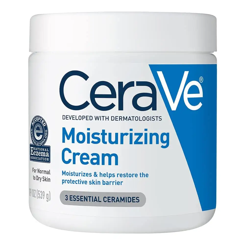 CeraVes Moisturizing Cream, Body and Face Moisturizer for Dry Skin
